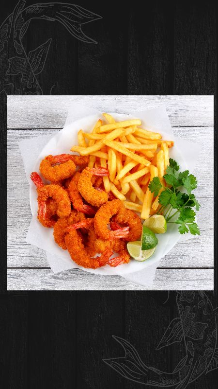 Frutos de mar + Papas fritas